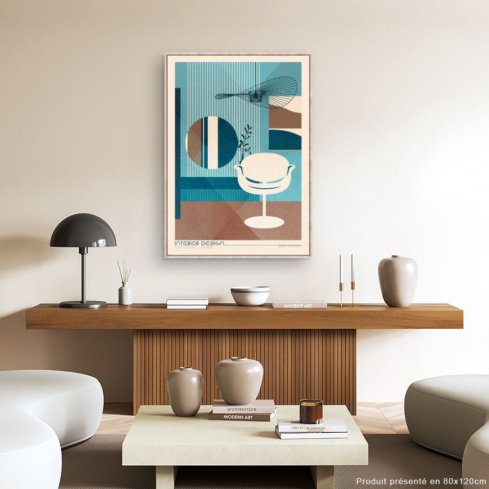 Tableau Design rétro moderne