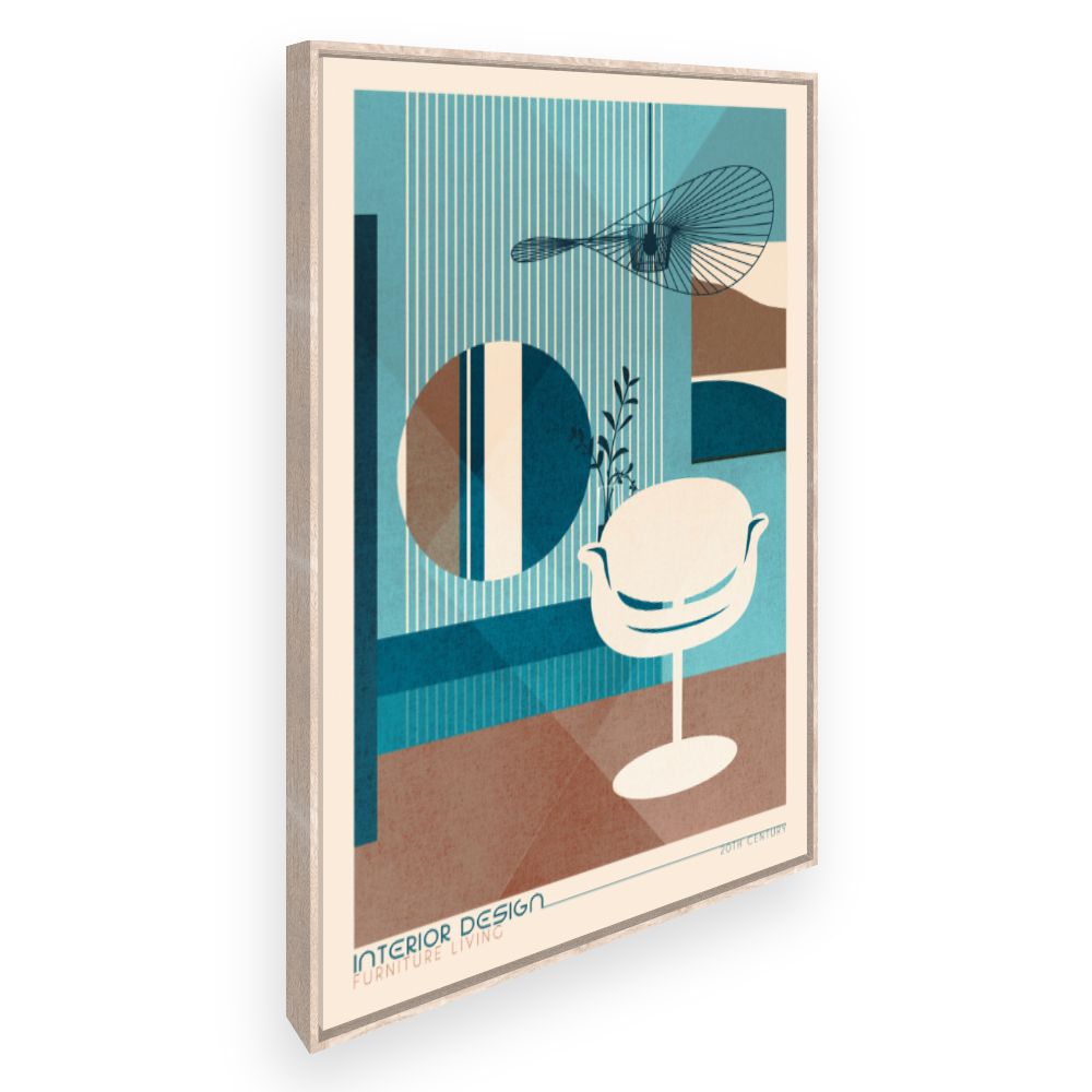Toile Design rétro moderne