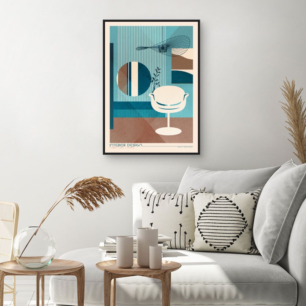 Tableau Design rétro moderne