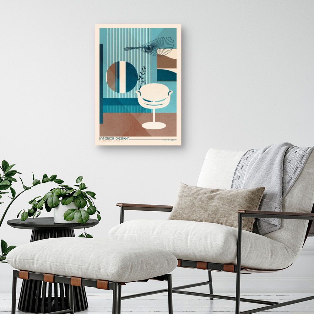 Tableau Design rétro moderne