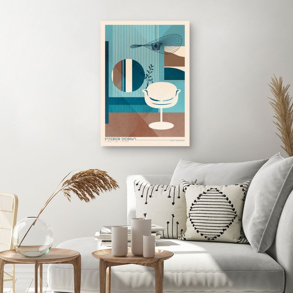 Tableau Design rétro moderne