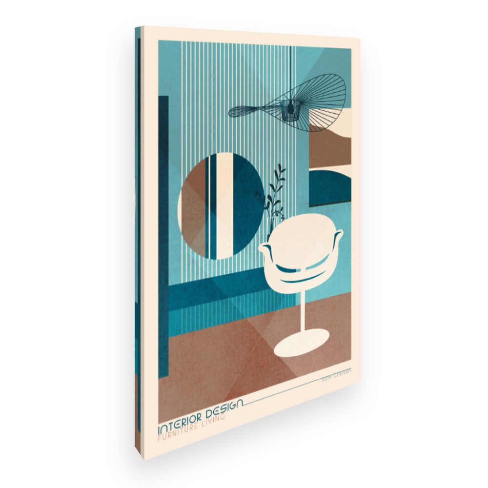Toile Design rétro moderne