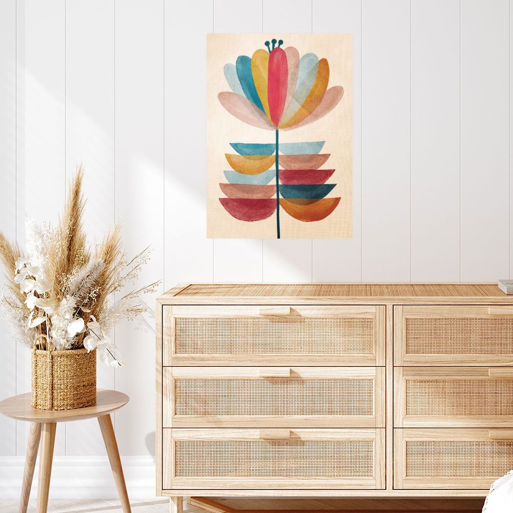 Affiche Fleur abstraite élégante