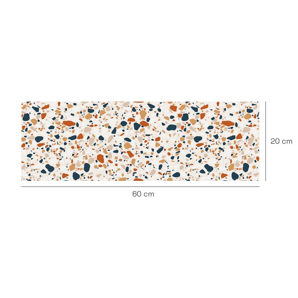 Crédence en aluminium n°77 / Motifs terrazzo tendance