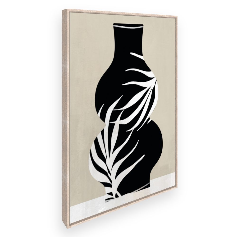 Toile Vase floral élégant