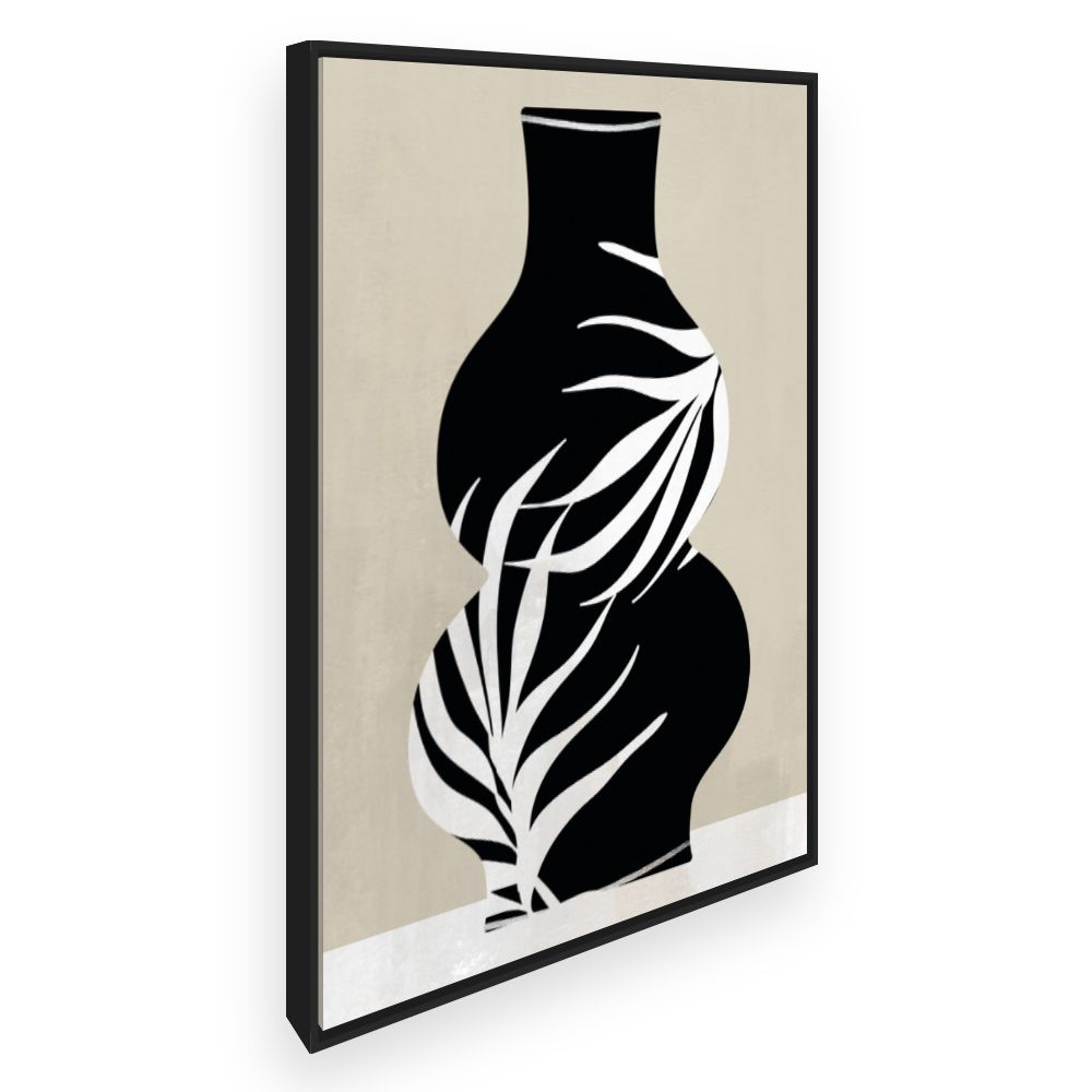 Toile Vase floral élégant