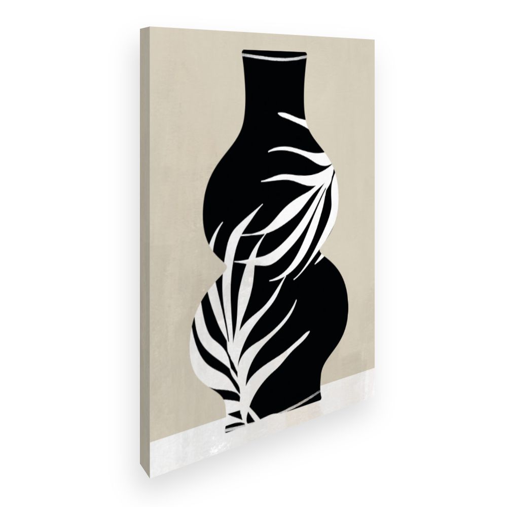 Toile Vase floral élégant