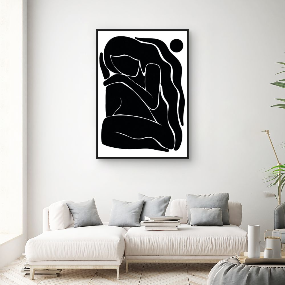 Tableau Silhouette abstraite