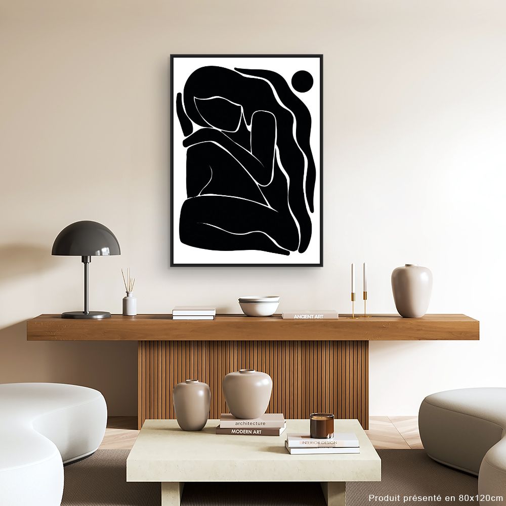 Tableau Silhouette abstraite