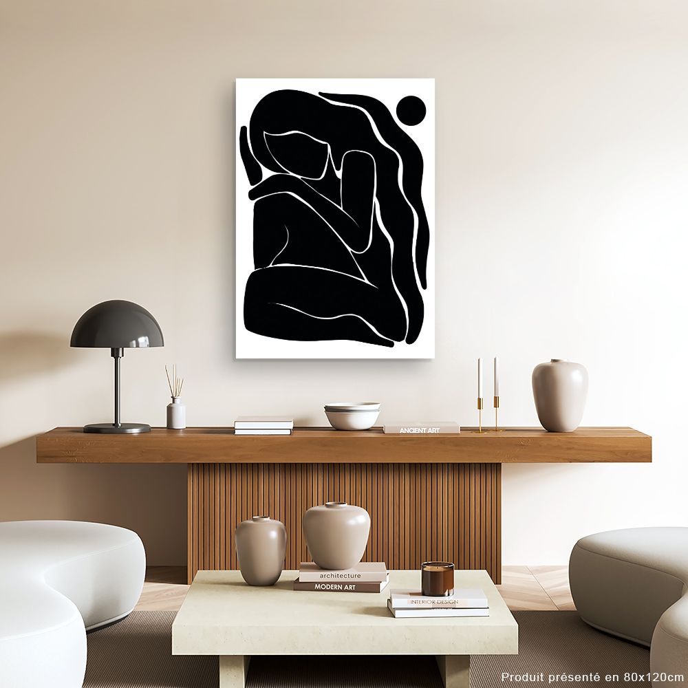 Tableau Silhouette abstraite