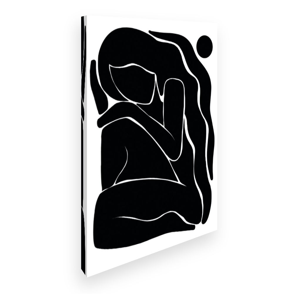 Toile Silhouette abstraite