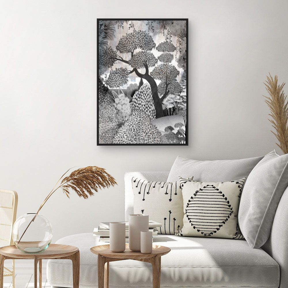Tableau Forêt stylisée