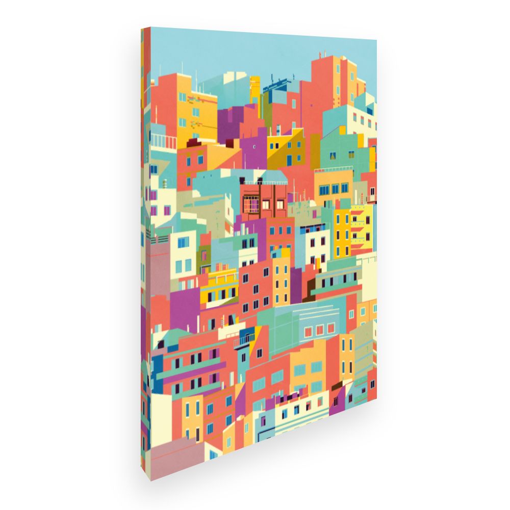 Toile Façades vibrantes