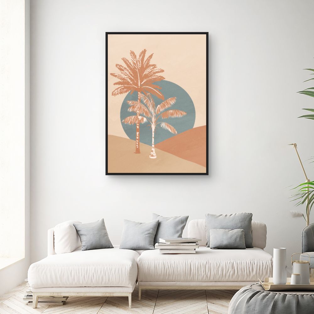 Tableau Palmiers stylisés