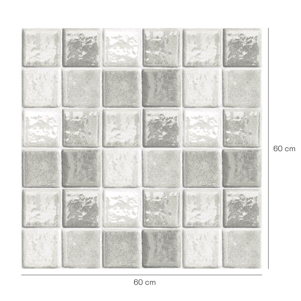 Crédence en aluminium n°64 / Carreaux élégants