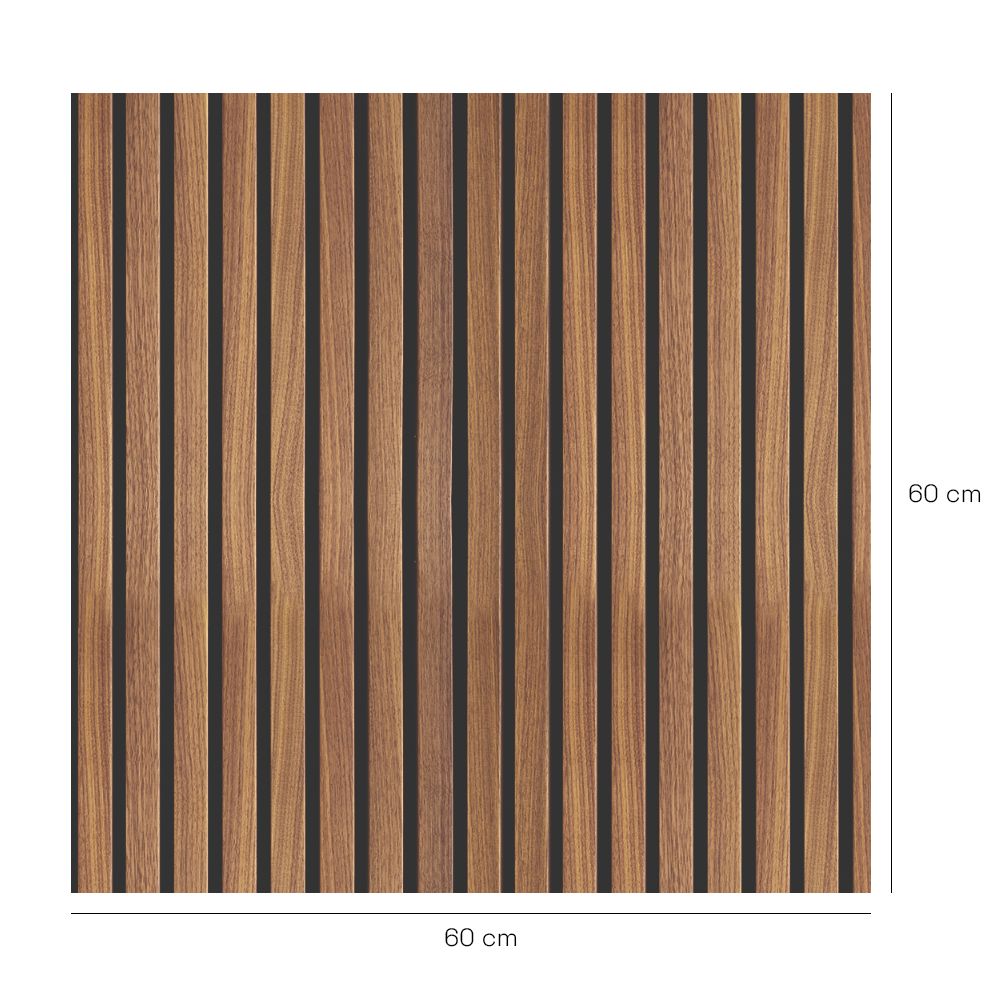 Crédence en aluminium n°61 / Rayures élégantes bois