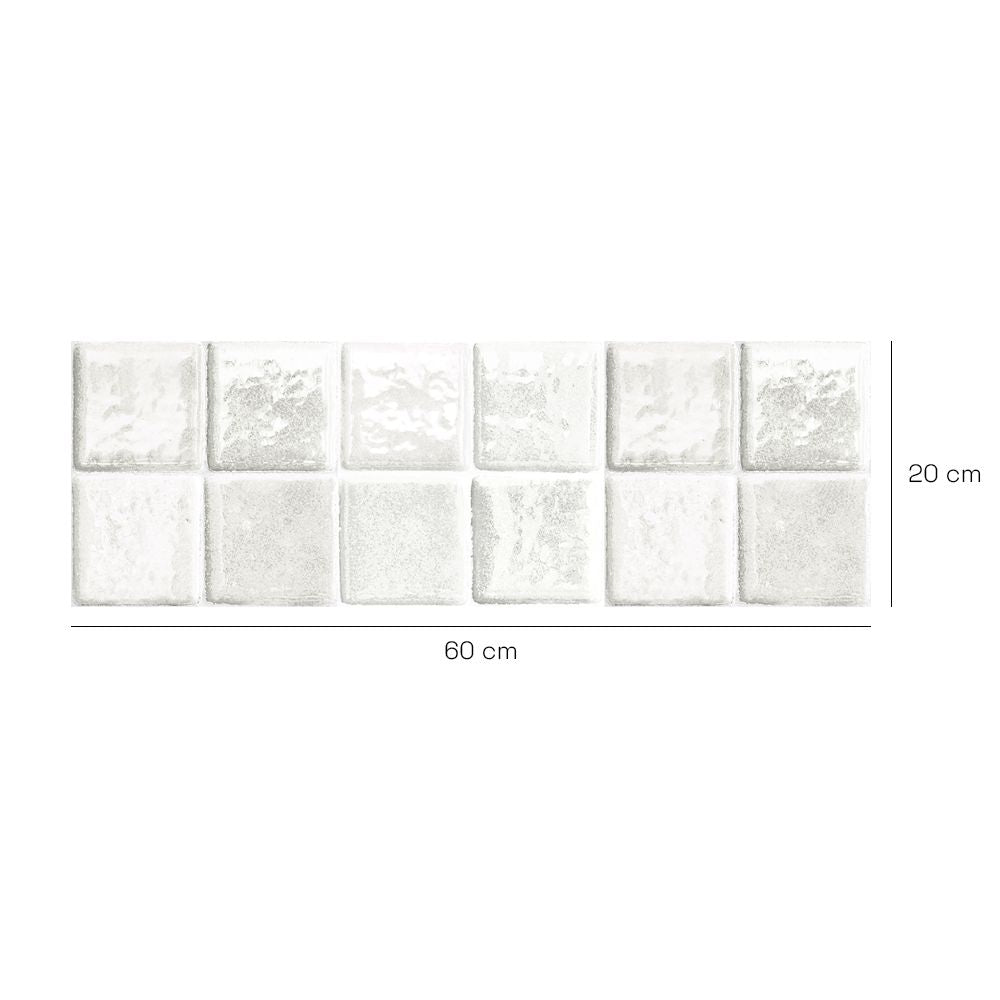 Crédence en aluminium n°51 / Carrés texturés élégants