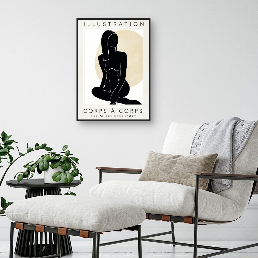 Tableau Silhouette féminine élégante