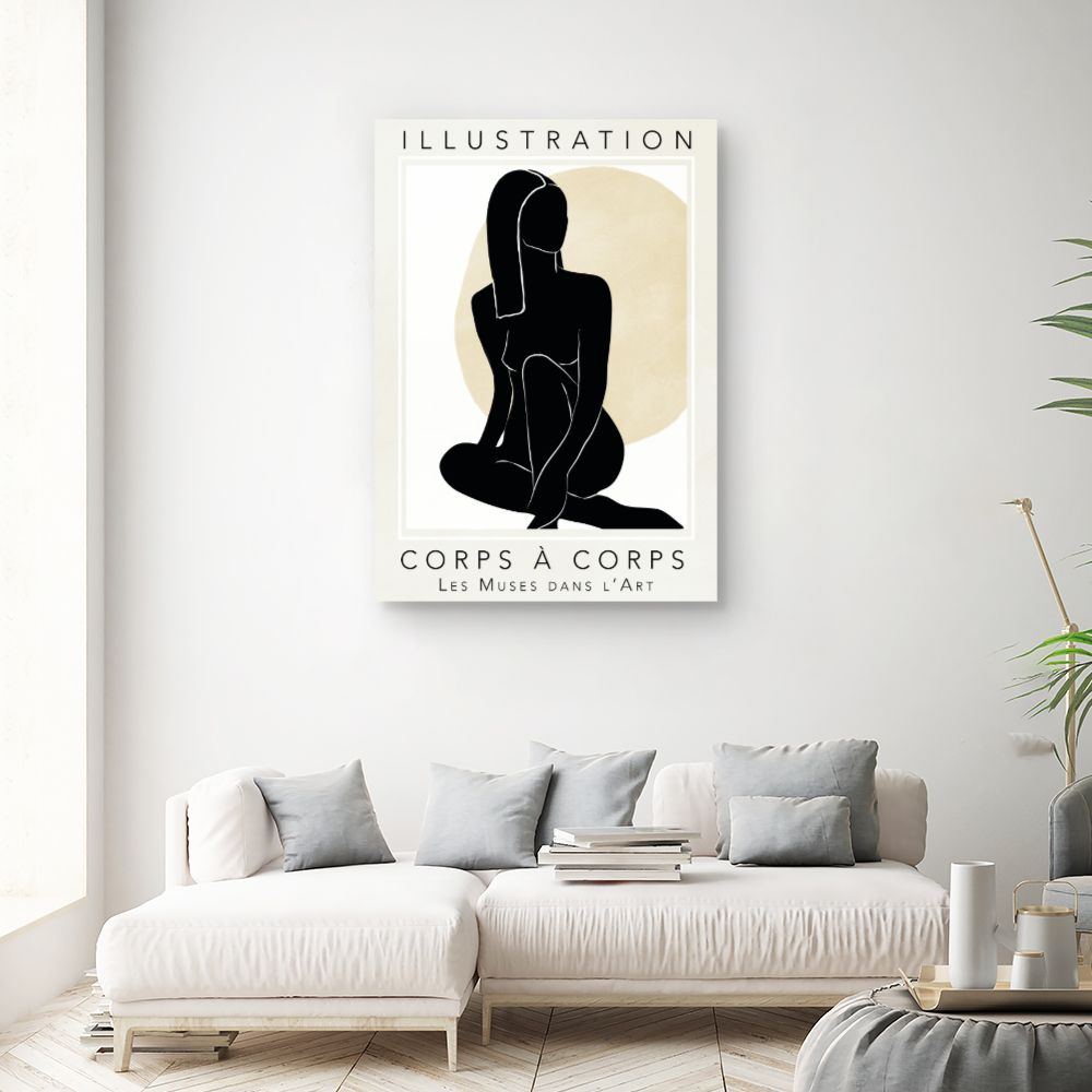 Tableau Silhouette féminine élégante