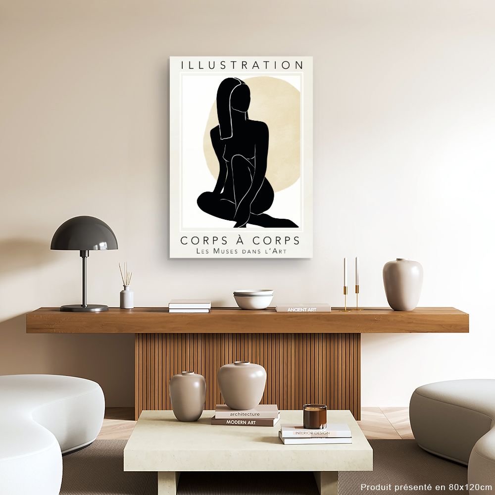 Tableau Silhouette féminine élégante