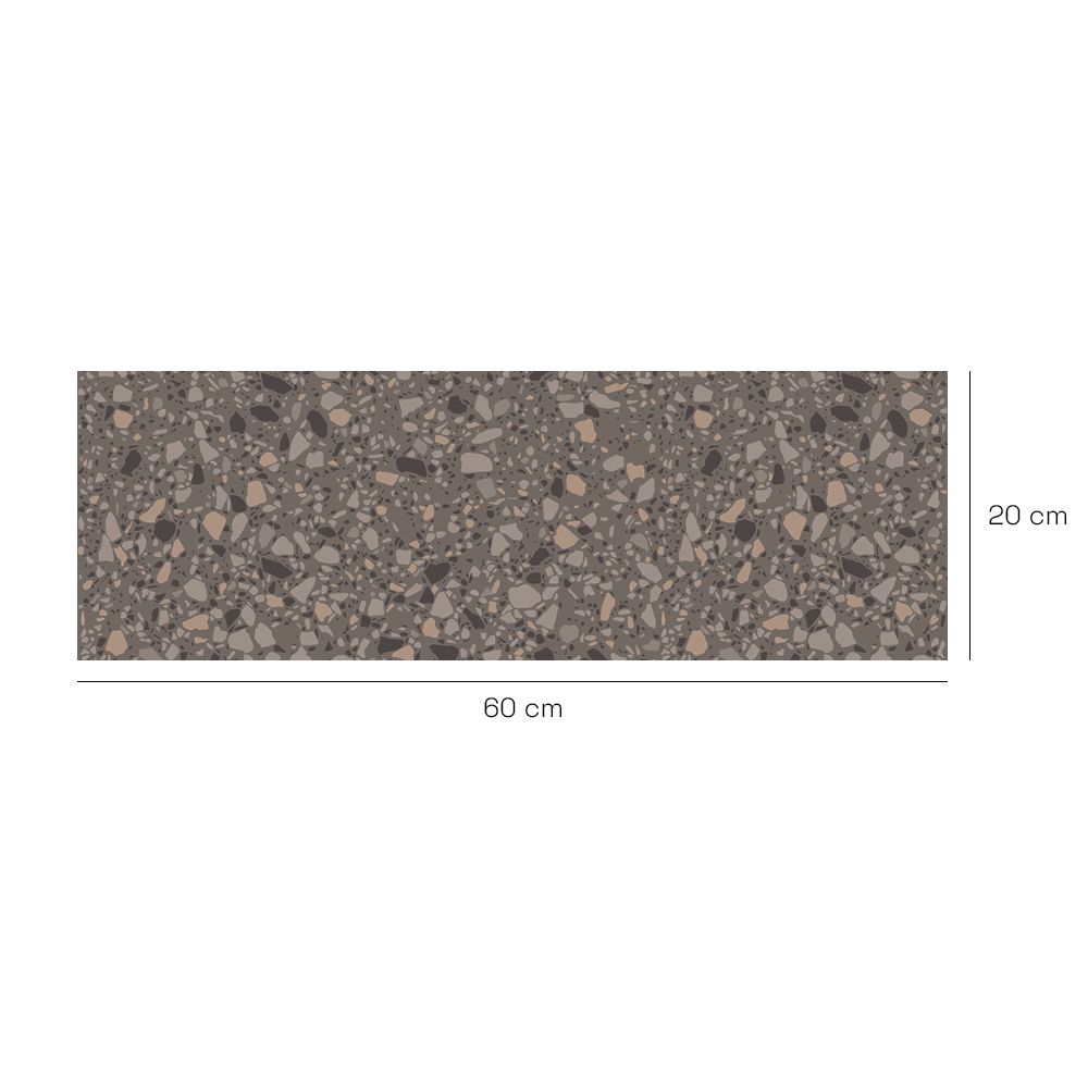 Crédence en aluminium n°50 / Design terrazzo moderne