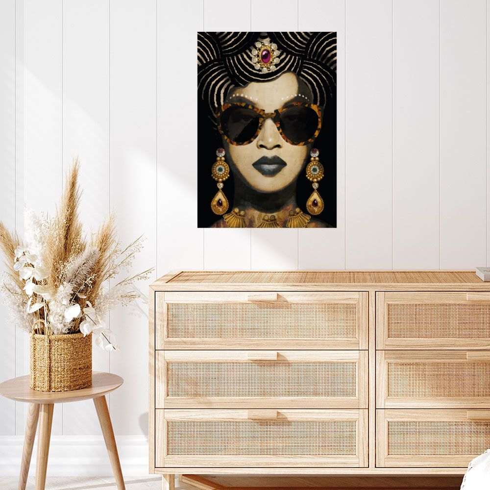 Affiche Regard mystérieux élégant