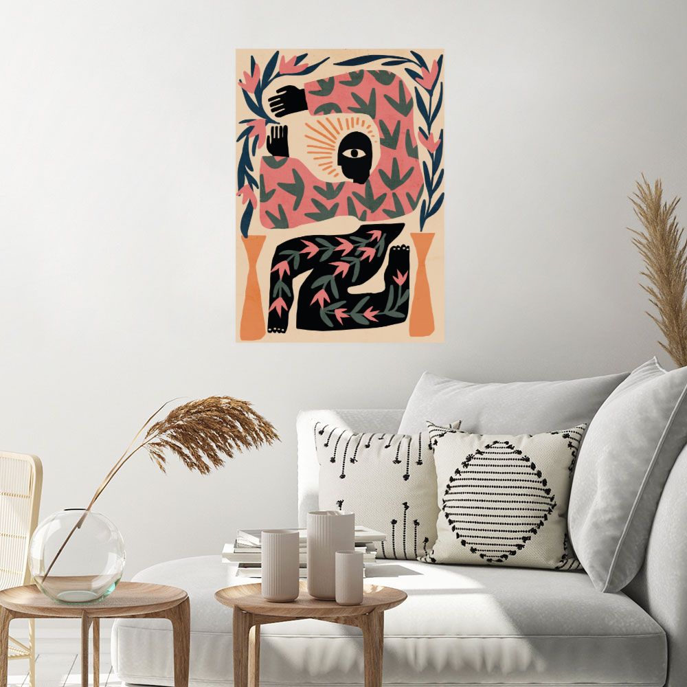 Affiche Formes artistiques vibrantes