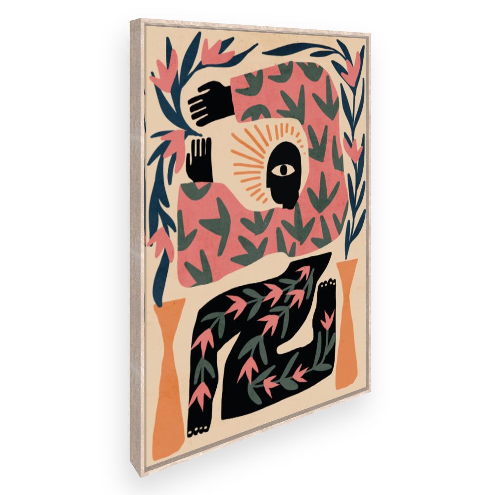 Toile Composition abstraite mystérieuse