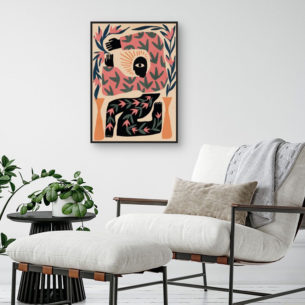 Schilderij Mysterieuze abstracte compositie