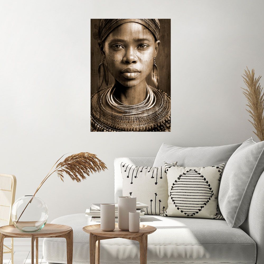 Affiche Portrait ethnique captivant