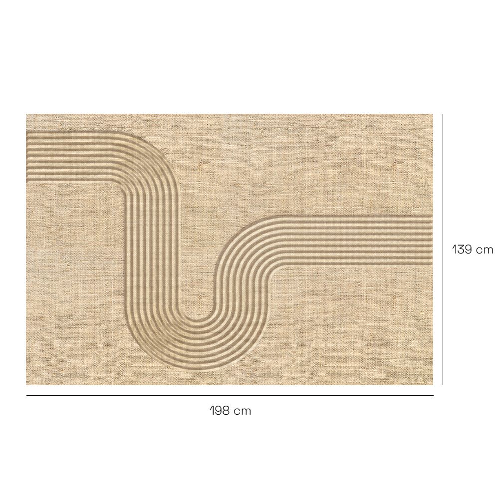 Tapis n°401 Lignes sinueuses élégantes
