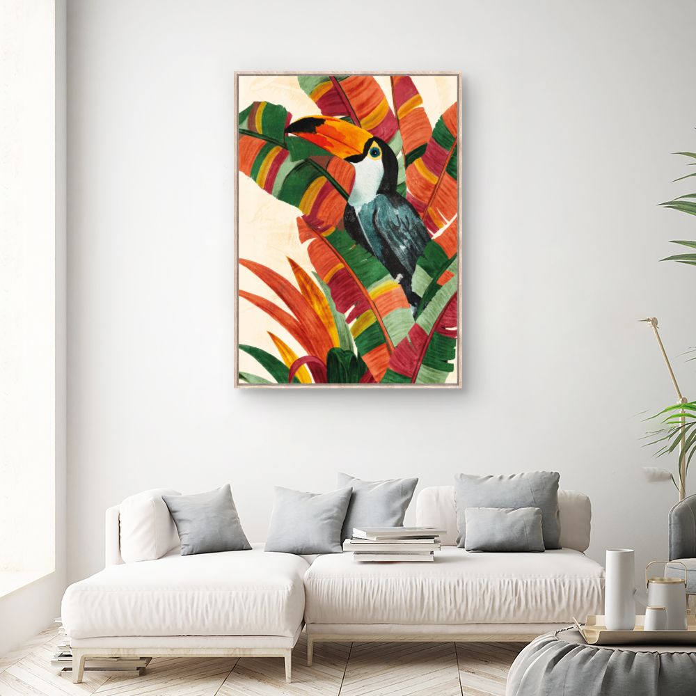 Tableau Toucan tropical vibrant