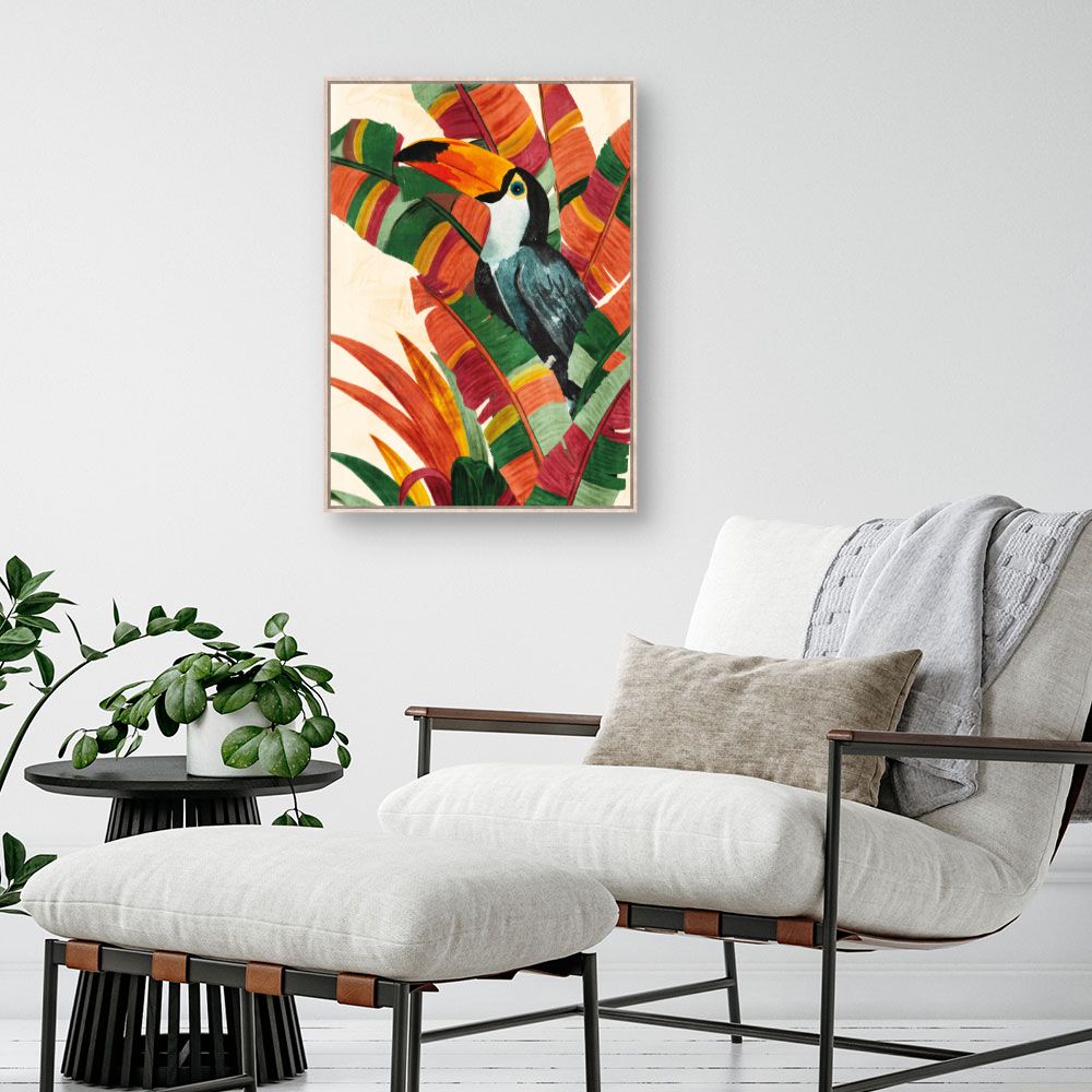 Tableau Toucan tropical vibrant