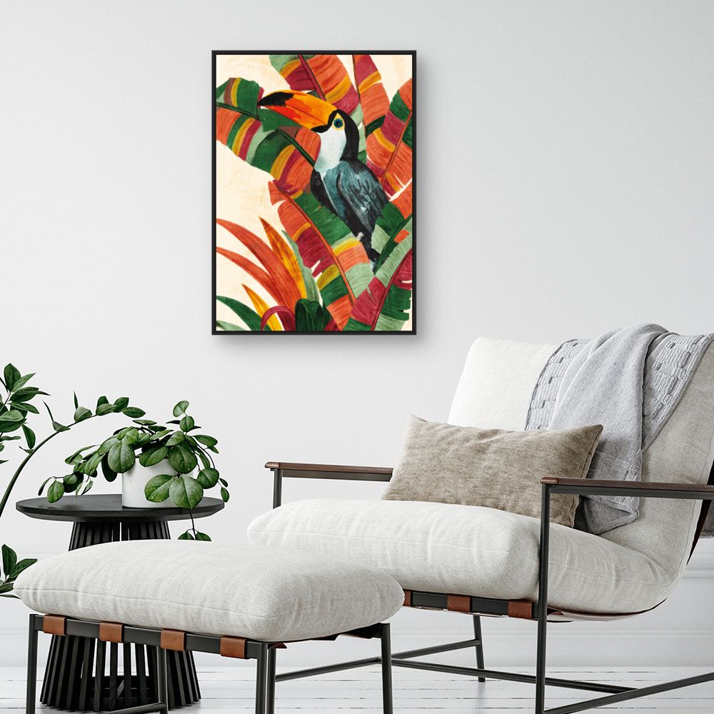 Tableau Toucan tropical vibrant
