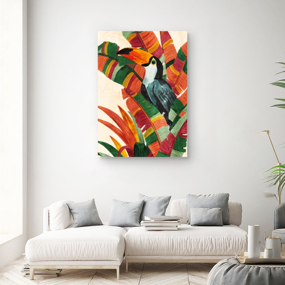 Tableau Toucan tropical vibrant