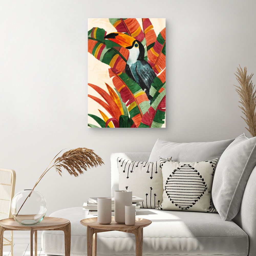 Tableau Toucan tropical vibrant