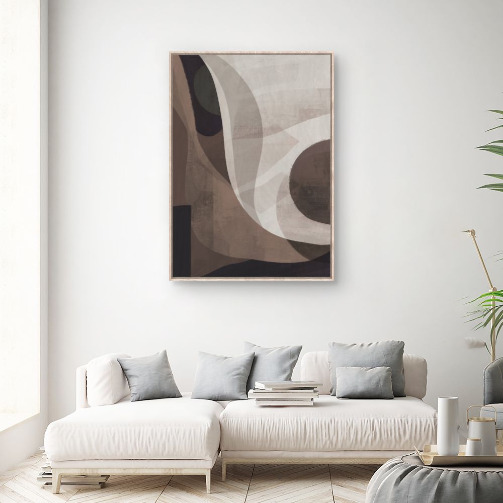 Tableau Courbes abstraites élégantes