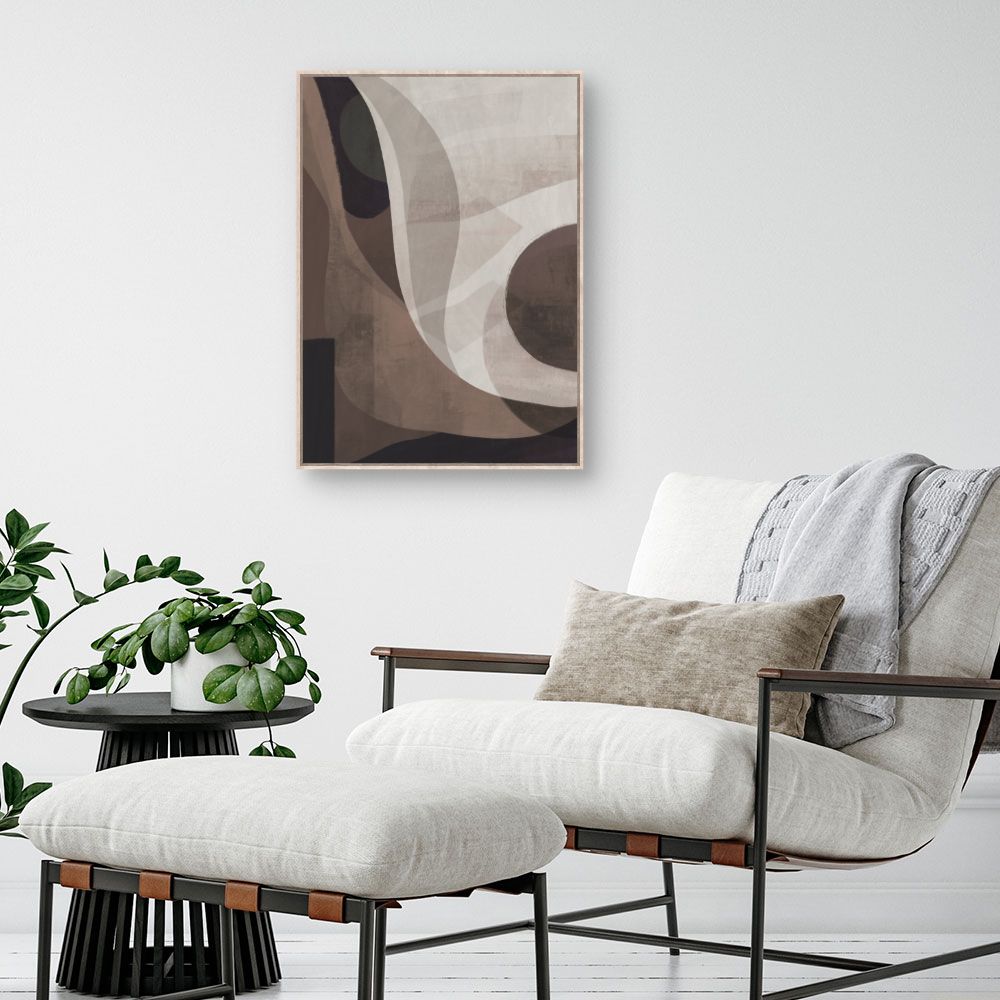 Tableau Courbes abstraites élégantes