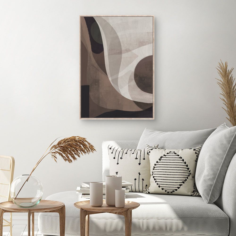 Tableau Courbes abstraites élégantes