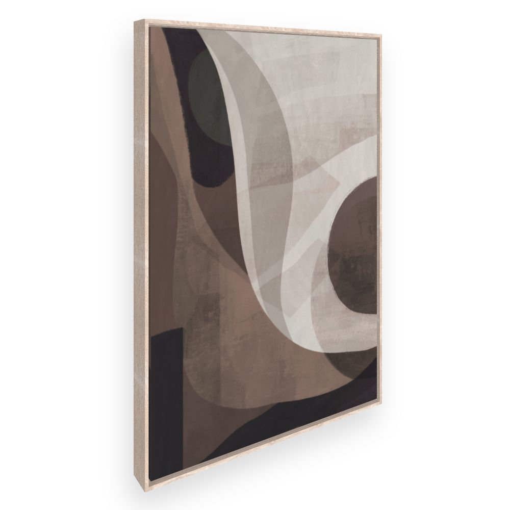 Toile Courbes abstraites élégantes