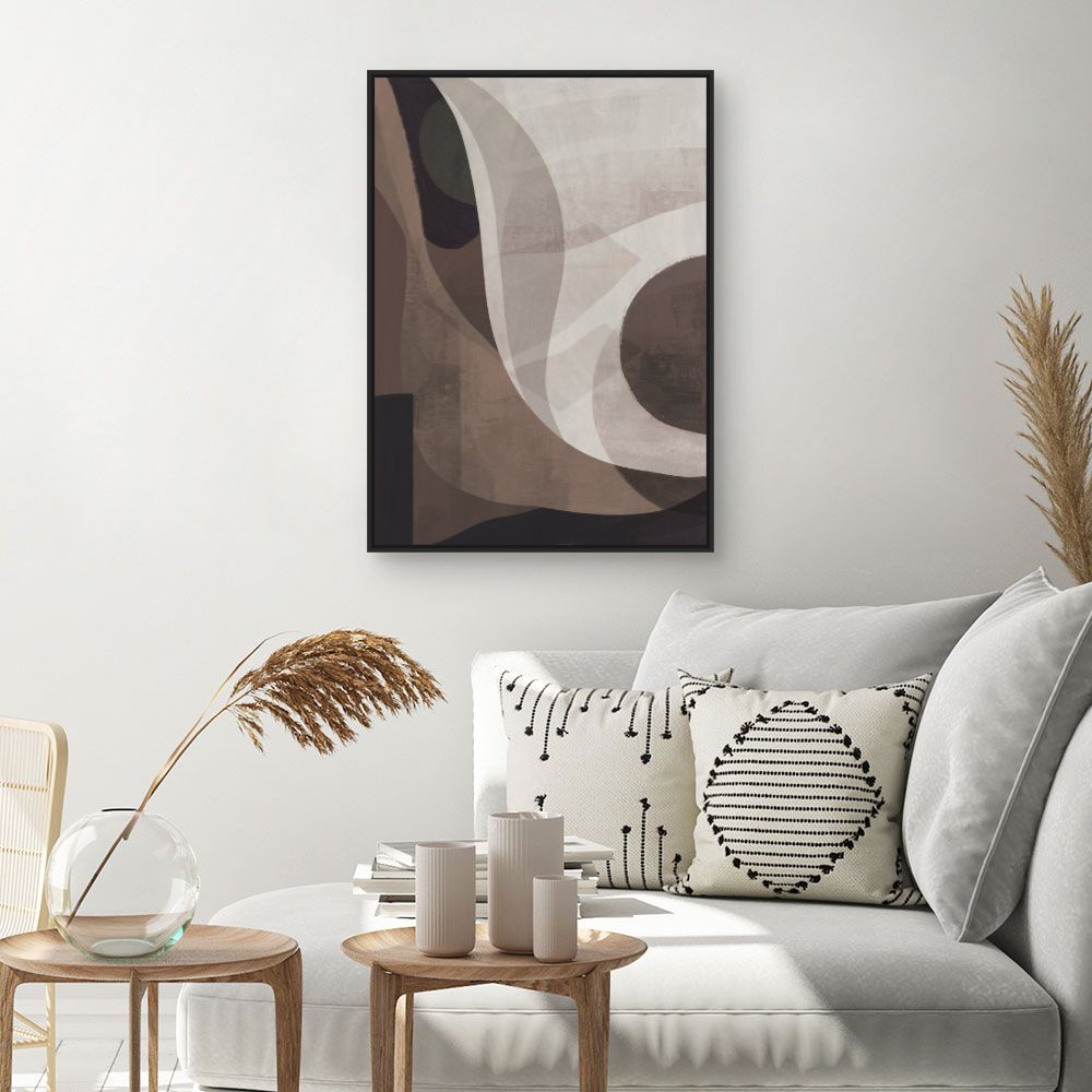 Tableau Courbes abstraites élégantes