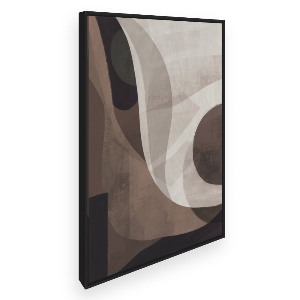 Toile Courbes abstraites élégantes