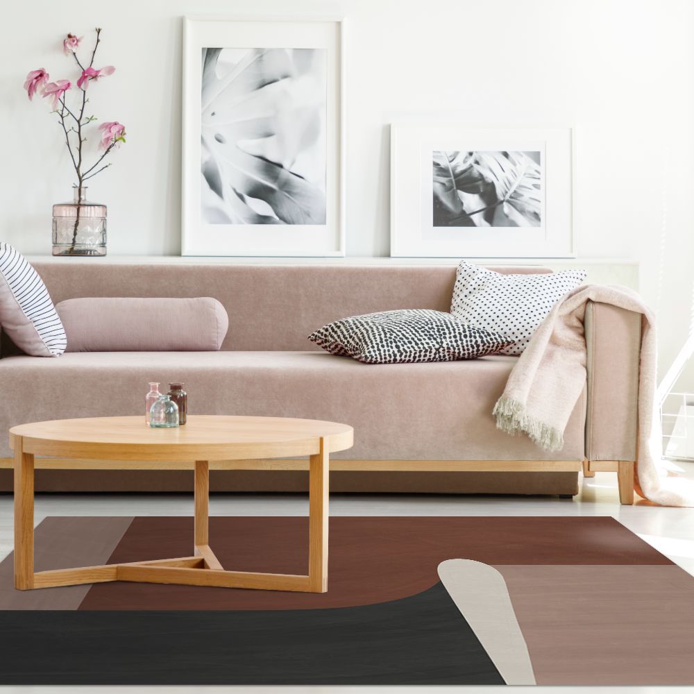 Tapis n°412 Formes abstraites douces