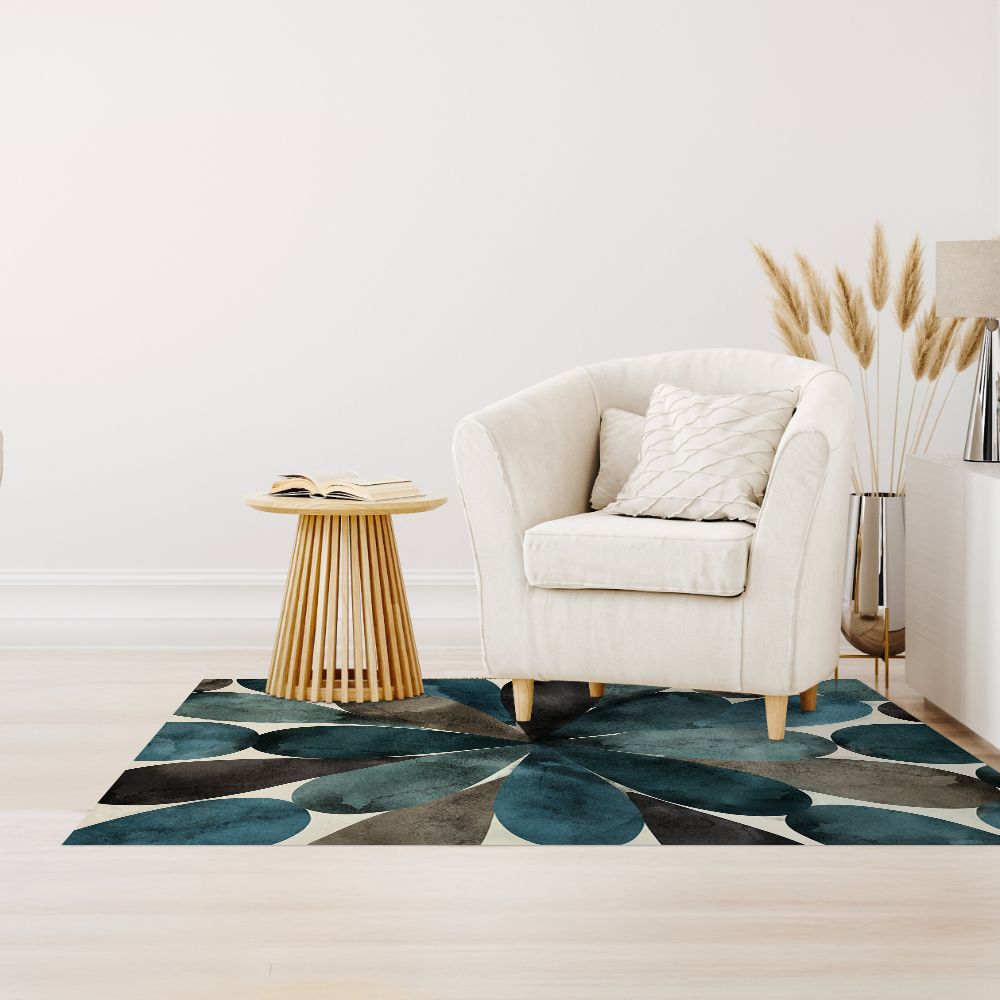 Tapis n°414 Motifs floraux modernes