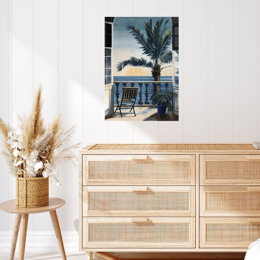 Affiche Vue tropicale paisible