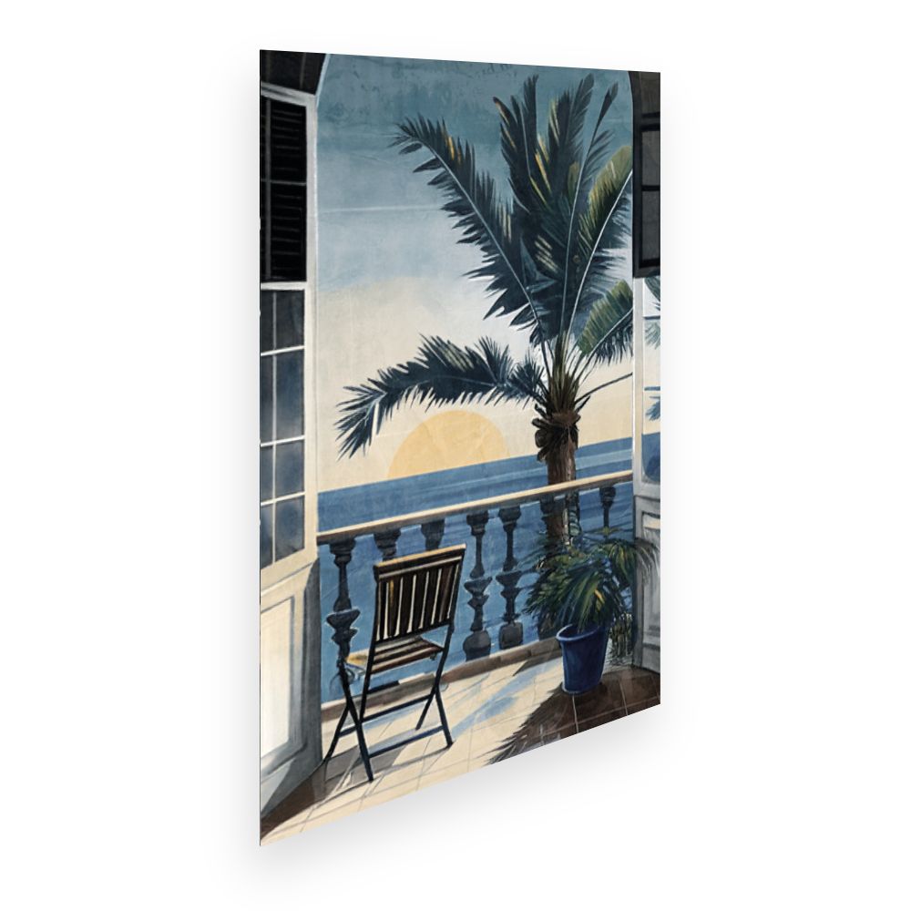 Affiche Vue tropicale paisible