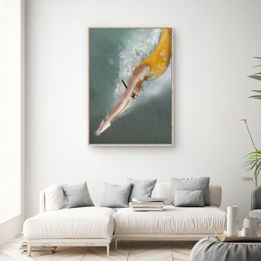 Tableau Plongeon élégant