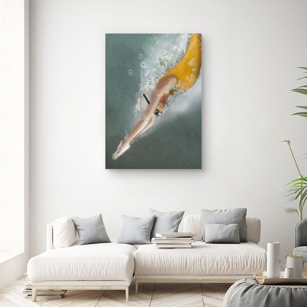 Tableau Plongeon élégant