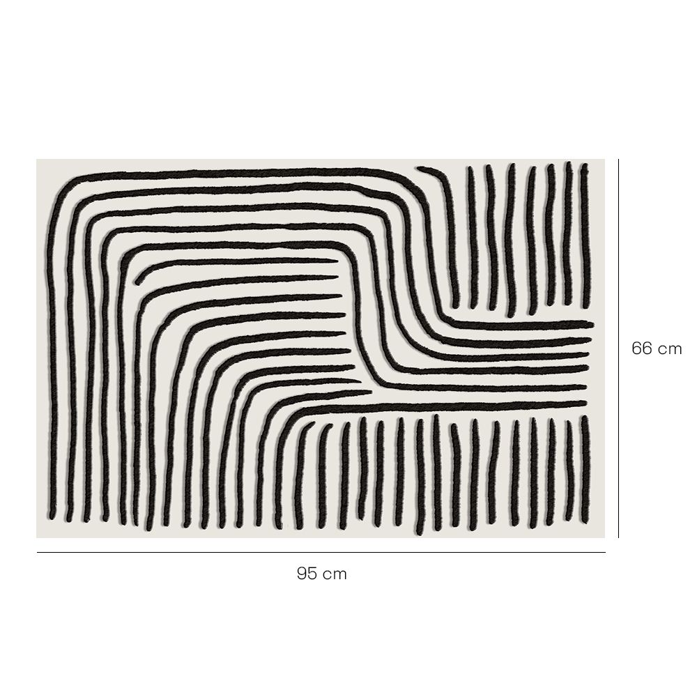 Tapis n°421 Lignes courbées dynamiques