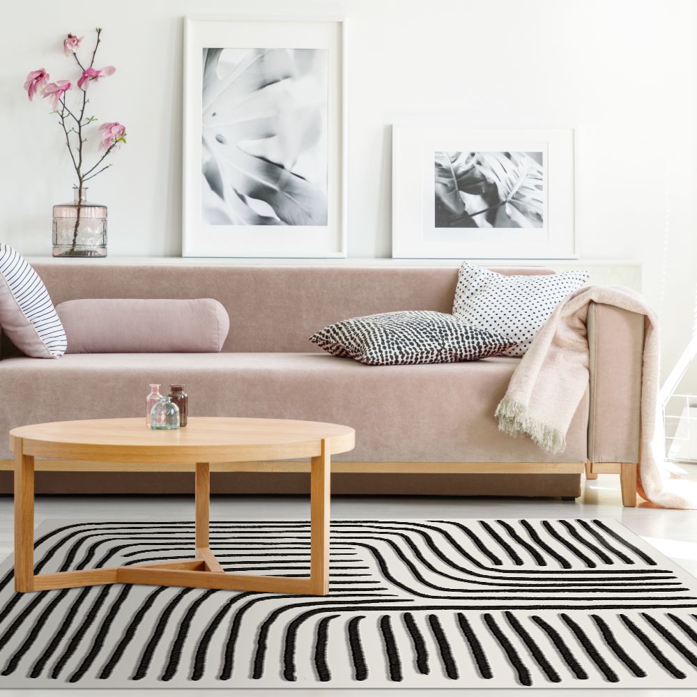 Tapis n°421 Lignes courbées dynamiques